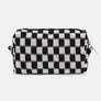 Zenana Checkered Pattern Knitted Cosmetic Pouch