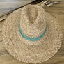 Braided Leaf Strap Embridery Straw Hat