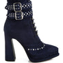 Punk Nomad Harness Detail Lace Up Boots