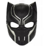 Black Panther kids black and silver-tone costume mask front view, header cropped out