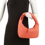 DIONA J WOMEN'S FASHION BRAID TEXTURE KNOT ZIPPER SHOULDER BAG COLOR BROWN