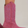 Beast Fashion Rhinestone Detail Point Toe Boots