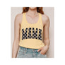 Diona J MAMA Checkered Mother Day Graphic Racerback Tank Top Color Banana Size M
