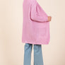 Mittoshop Open Front Long Sleeve Longline Cardigan