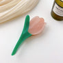 Daisy Tulip Hair Claw Luxury Style Pink