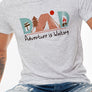 Dad Adventure is Waiting Graphic Tee Statement Tshirt, Round Neck Perfect Gift for Men