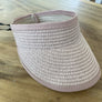 STRAW SUMMER VISOR SUN HAT