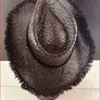Straw Fringe Basket Weave Cowboy Hat