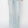 Risen Full Size High Rise Front Patch Pocket Flare Jeans