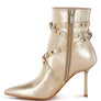 Jaunts Eyelets & Studs Harness Ankle Boots