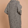 Culture Code Full Size Lapel Collar Double Breast Teddy Coat