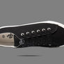 Retro Black/White Canvas Sneakers Unisex Size - Cushioned Insole