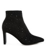 Sakura Diamante Embellished Microfiber Boots