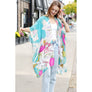 DIONA J FLORAL PRINT KIMONO ONE SIZE MULTICOLOR