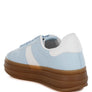 Knockout Faux Leather Lace-Up Sneakers