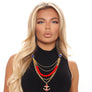 Red Sea Theme Necklace Set