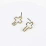 CROSS OPAL STONE POST EARRINGS