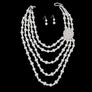 Elegance in White: Pearl Brooch Necklace