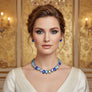 Ocean Teardrop Crystals Gemstone Collar Necklace