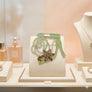 AKA Luminous Lipstick High Heel Green Gold Brooch