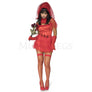 Beatle Bride 4 Pc Red Dress Women’s Halloween Cosplay Costume Set Size XL