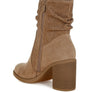 Chinar Rhinestone Studded Slouchy Ankle Boots