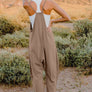 Double Take Full Size V-Neck Sleeveless Jumpsuit with Pockets