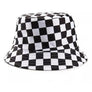 Checker bucket hats fisherman hat