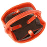 DIONA J WOMEN'S SQUARED QUILT PATTERN TOP HANDLE CROSSBODY BAG COLOR ORANGE
