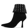 Piccini Stud Embellished Foldover Boots