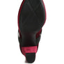 Krause High Block Heel Velvet Pumps