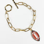 VARIET YOF SPORTS BALL EPOXY PENDANT CHAIN BRACELE