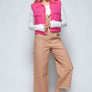 Snobbish Snap Down Quilted Crop Vest