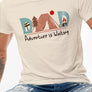 Dad Adventure is Waiting Graphic Tee Statement Tshirt, Round Neck Perfect Gift for Men