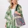 DIONA J BOHO FRINGE TOTE BAG ONE SIZE MULTICOLOR