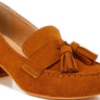 Aloha Tassels Detail Genuine Suede Loafers
