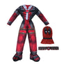 Deadpool Muscle Padding Costume Cosplay for Kids - Ultimate Halloween Party Superhero Suit with Mask Fiber Belt Set - DJ Comics