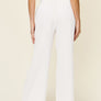 Double Take Full Size Texture Smocked Waist Wide Leg Pants