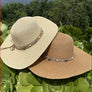 RAFFIA FRINGE FLOPPY SUN HAT