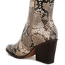 Cornus Snake Print Ankle Boots