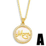 Diona J Micro Pave MOM,LOVE & MAMA Statement Necklace Perfect Gift for Mother's Day