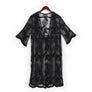 DIONA J DREAM CATCHER LACE LONG KIMONO ONE SIZE COLOR BLACK