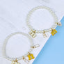 MINI MAMA SHAPED ENAMEL PEARL BRACELET