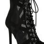 Anarki Mesh Lace-Up Ankle Boots