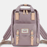 Himawari Contrast Waterproof Nylon Backpack Bag