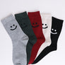 Smiley Face Crew Socks