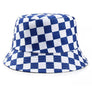 Checker bucket hats fisherman hat