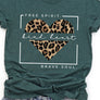 Free Spirit Leopard Heart Graphic Tee PLUS