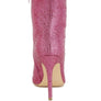 Anun Rhinestones Embellished High Ankle Boots