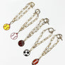 VARIET YOF SPORTS BALL EPOXY PENDANT CHAIN BRACELE